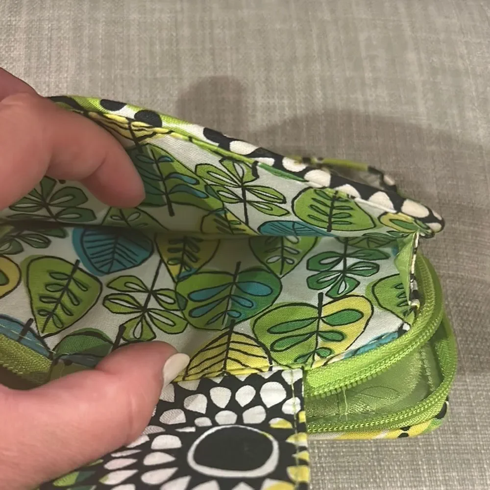 Vera Bradley Floral Wristlet Wallet in Lime's Up